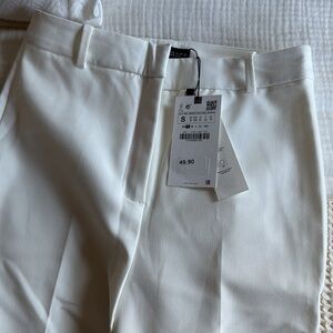 NWT white Zara trousers